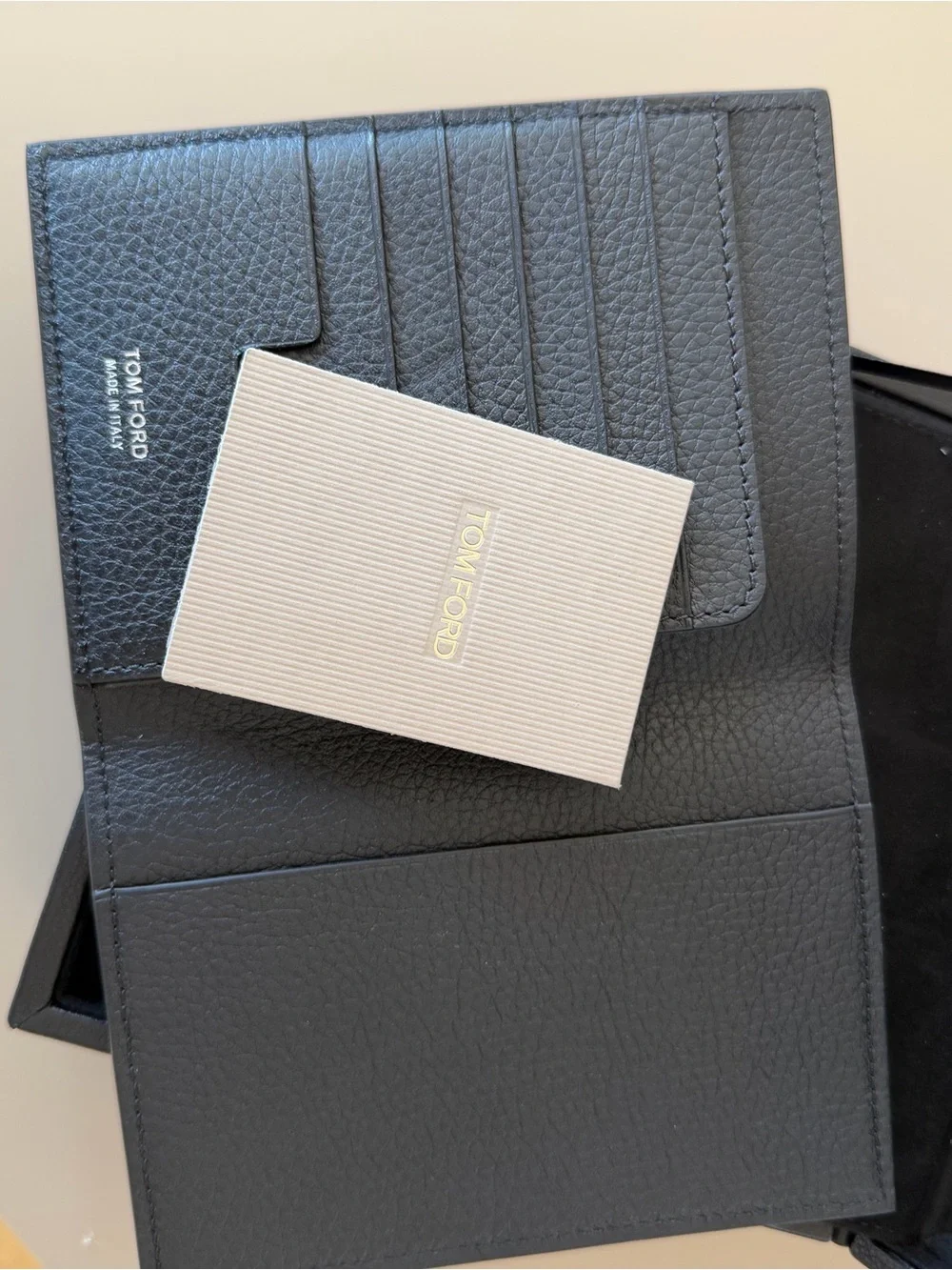 Tom Ford Black Leather Jewelry Box